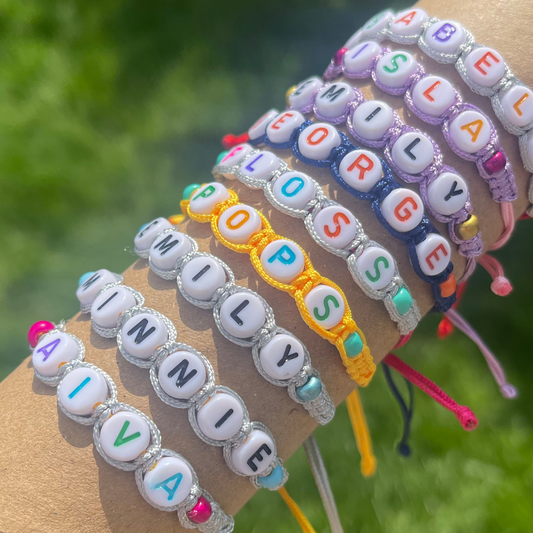 Personalised Macrame Friendship bracelets for Party Bags / Gifts