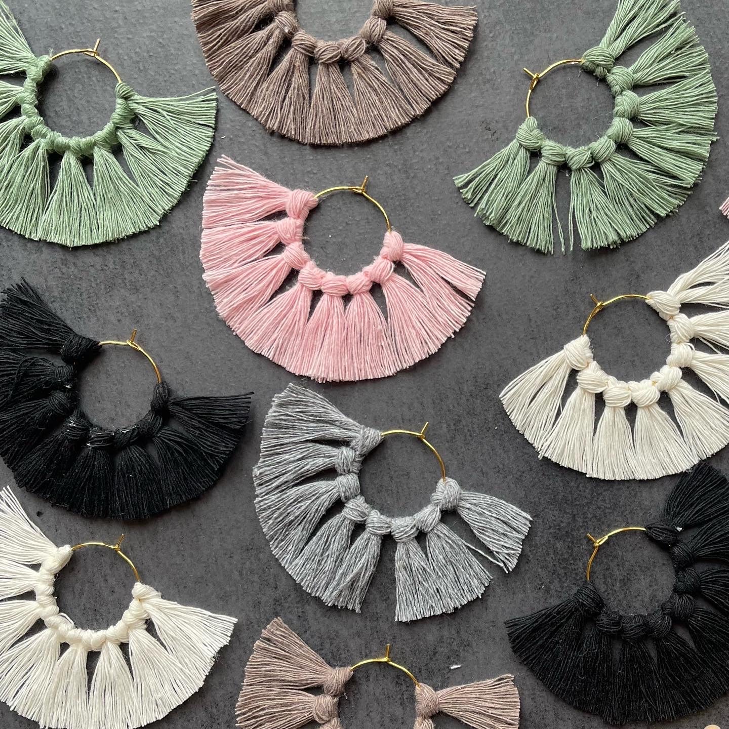 Macrame Wine Glass Charms