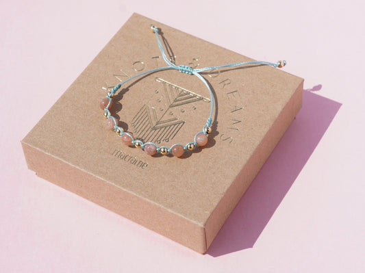 Sunstone & Gold Bracelet