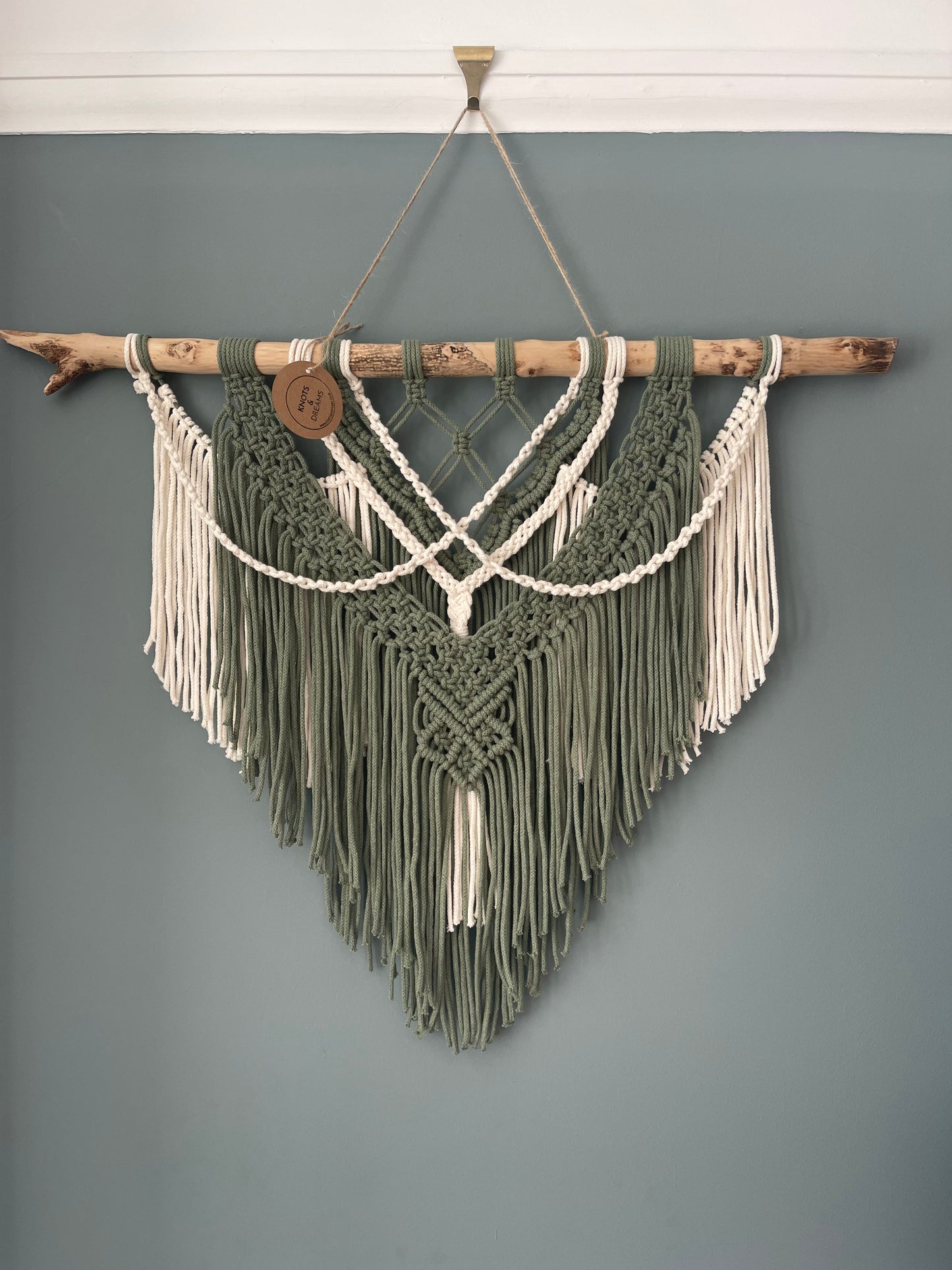 Large Boho Wall Hanging - Eucalyptus & Natural