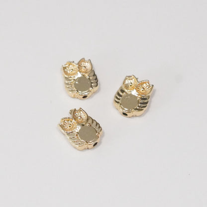 24K Gold Plated Owl Charm