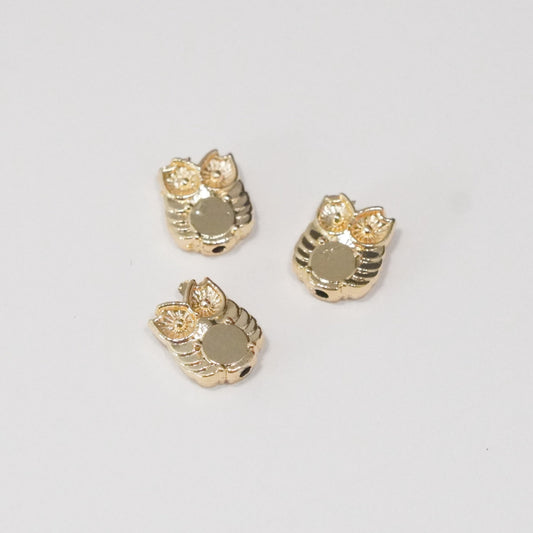 24K Gold Plated Owl Charm