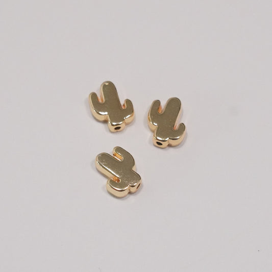 24Kt Gold Plated Cactus Charm