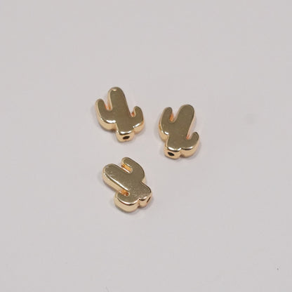 24Kt Gold Plated Cactus Charm