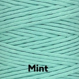 Mint 3-4mm Single Twist Cotton Cord 100m