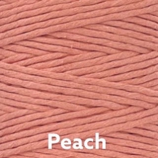 Peach 3-4mm Single Twist Cotton Cord 100m