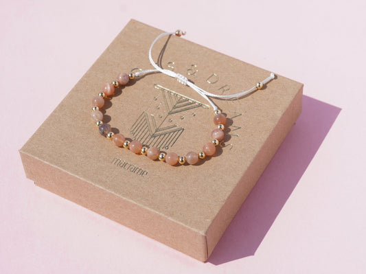 Sunstone & Gold Bracelet