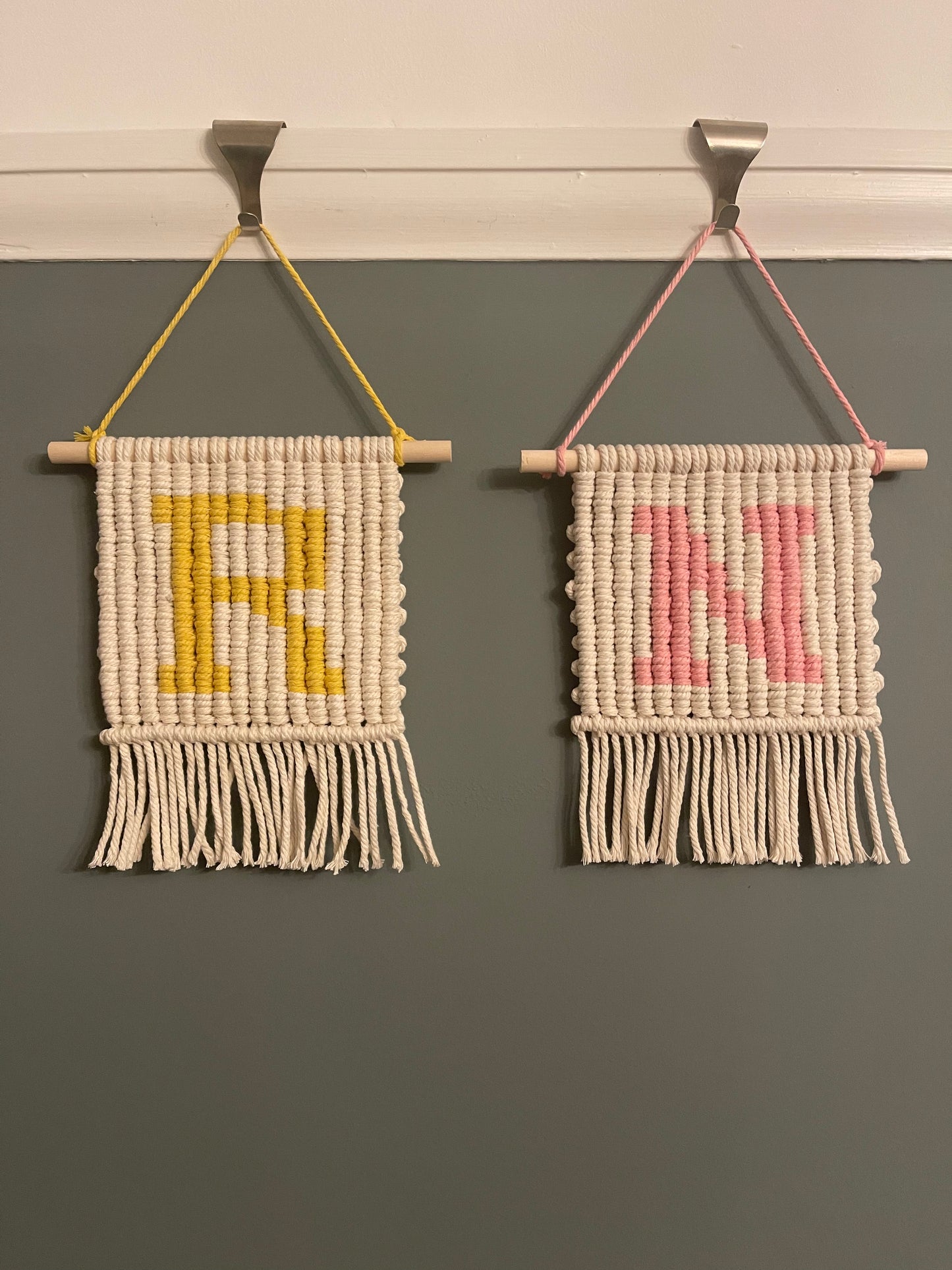 Personalised initial wall hanging